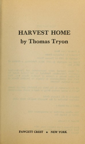 Cover for Harvest Home.